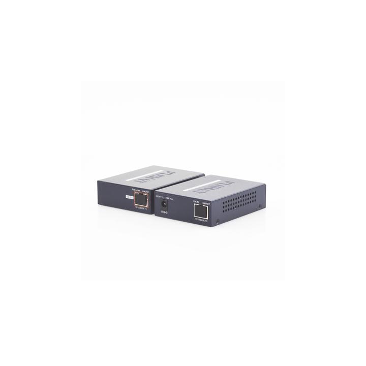Kit Transmisor y Receptor PoE de Largo Alcance Sobre Coaxial Hasta 1 km