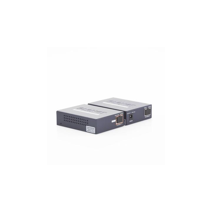 Kit Transmisor y Receptor PoE de Largo Alcance Sobre Coaxial Hasta 1 km