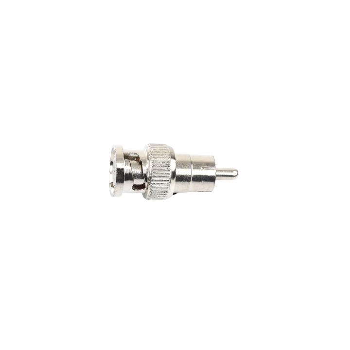 Adaptador en Línea para 75 Ohm, de Conector BNC Macho a RCA Macho en Aplicaciones de Audio-Video para Cámaras,
