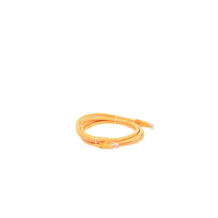 Cable de Parcheo UTP Cat6 - 2 Metros (6.56 Pies) - Amarillo