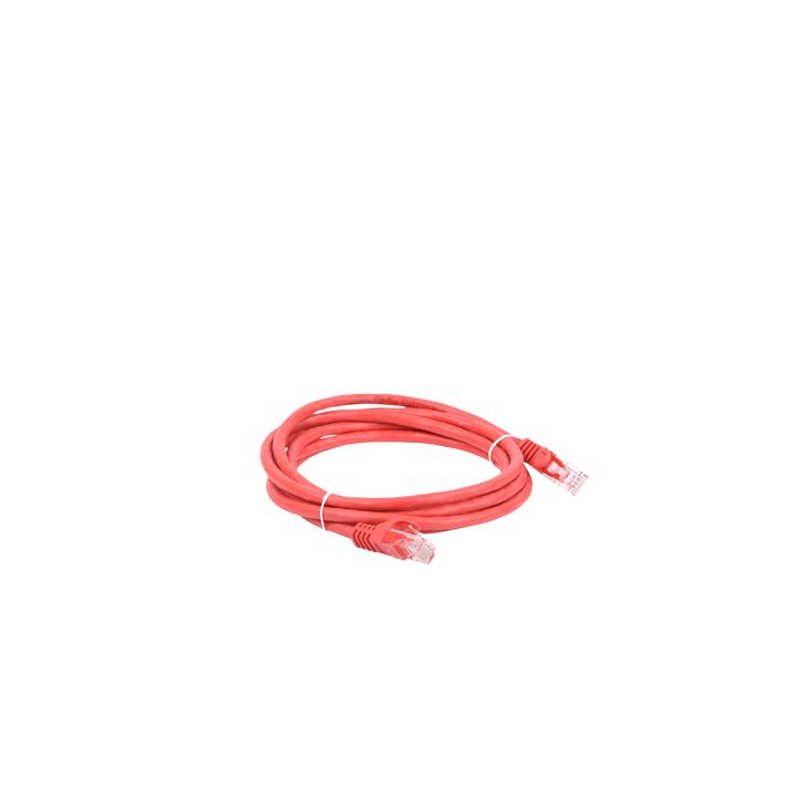 Cable de Parcheo UTP Cat6 - 2 Metros (6.56 Pies) - Rojo