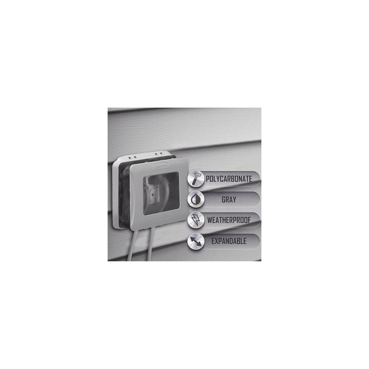Cubierta Impermeable/ 2 Unidades/ Vertical/ Servicio Pesado/ Expandible/ Color Gris.