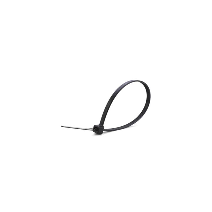 Corbata o Cincho de Nylon Color Negro, 4.8 x 200mm (100 piezas)