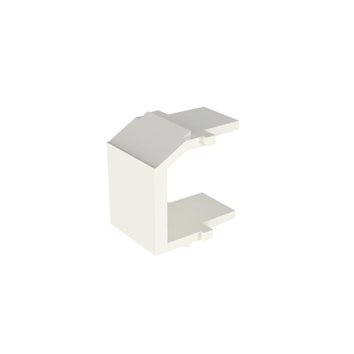 Módulo de Tapa Ciega (Inserto Ciego), Tipo Keystone, Color Blanco Mate, 1 Pieza