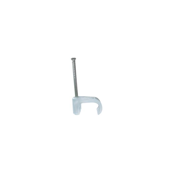 Grapa para cable plano de 6mm color transparente (100pzs) (3210-00100)
