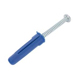 Paquete de 6 taquetes azul 2" y 6 tornillos 12mm x 2" (1105-05002)