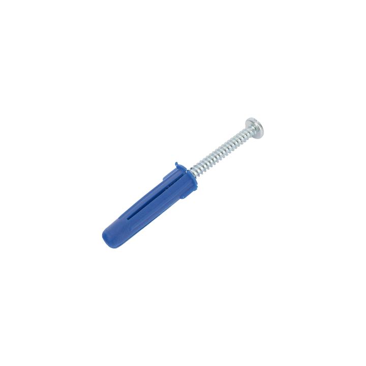 Paquete de 6 taquetes azul 2" y 6 tornillos 12mm x 2" (1105-05002)