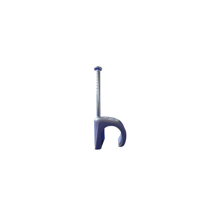 Grapa para cable redondo de 10mm color gris (100pzs) (3104-00100)