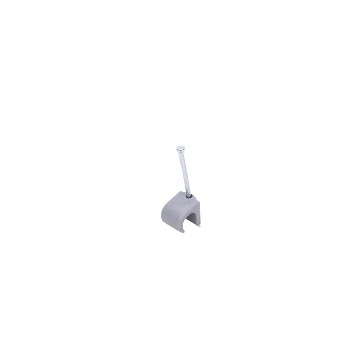 Grapa para cable redondo de 10mm color gris (100pzs) (3104-00100)