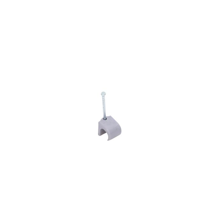 Grapa para cable redondo de 10mm color gris (100pzs) (3104-00100)