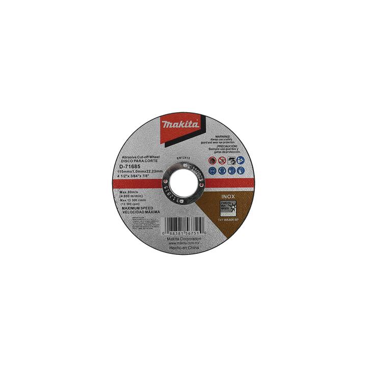 Disco 4 - 1/2"/ Inox y Acero
