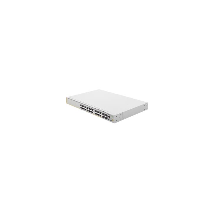 Switch PoE+ Administrable CentreCOM GS970M, Capa 3 de 24 Puertos 10/100/1000 Mbps + 4 SFP Gigabit, 370 W