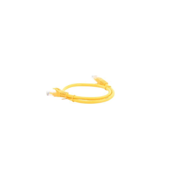 Cable de Parcheo UTP Cat6 - 0.5 Metros (1.64 Pies) - Amarillo