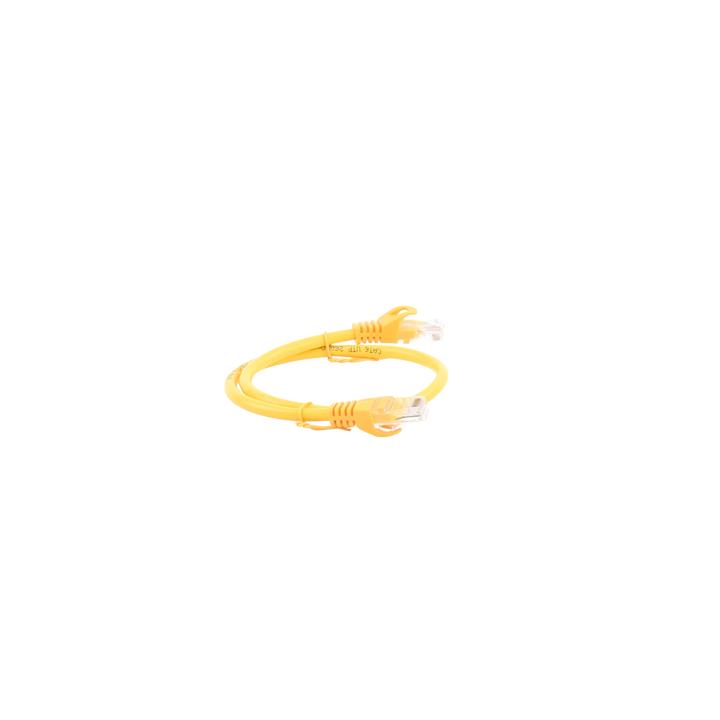 Cable de Parcheo UTP Cat6 - 0.5 Metros (1.64 Pies) - Amarillo
