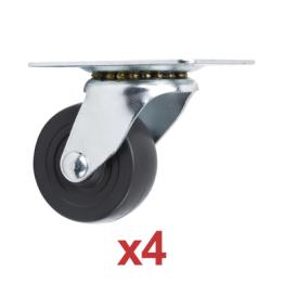 Kit de 4 Ruedas Locas para Racks y Gabinetes (Ver Compatibilidad).