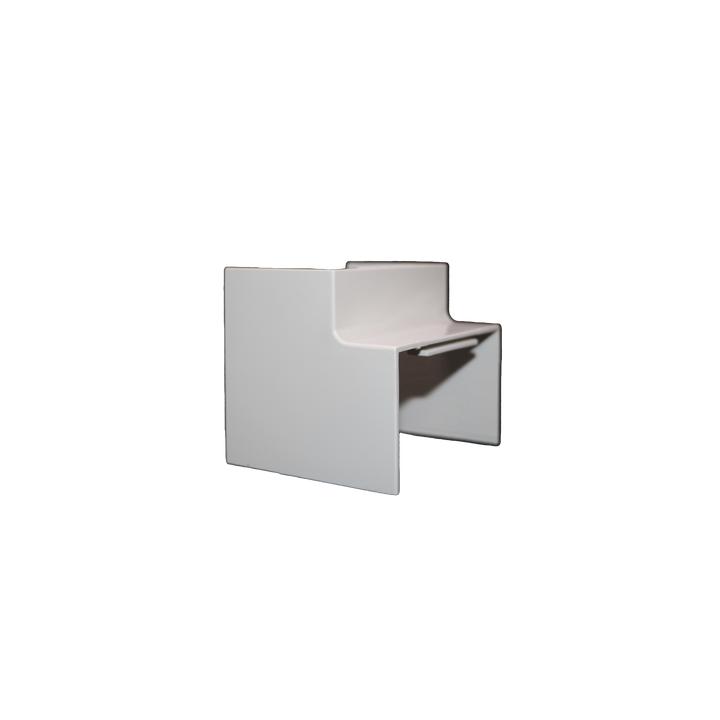 Esquinero Interior Color Blanco de PVC Auto Axtinguible, Para Canaleta TMK-4577 (5520-02001)