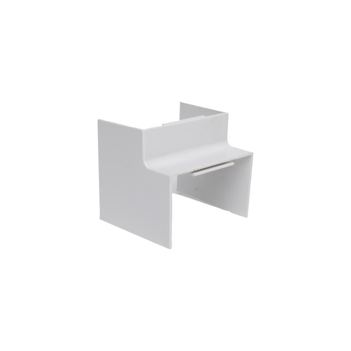 Esquinero Interior Color Blanco de PVC Auto Axtinguible, Para Canaleta TMK-4577 (5520-02001)