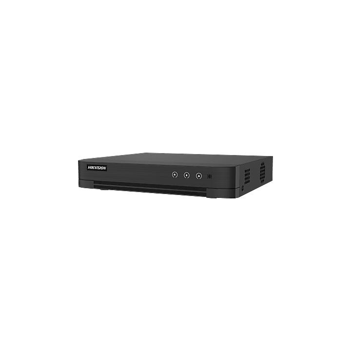 DVR 4 Canales TURBOHD + 4 Canales IP / 8 Megapixel (4K) / Audio Bidireccional / ACUSENSE / 1 Bahía de Disco Duro /