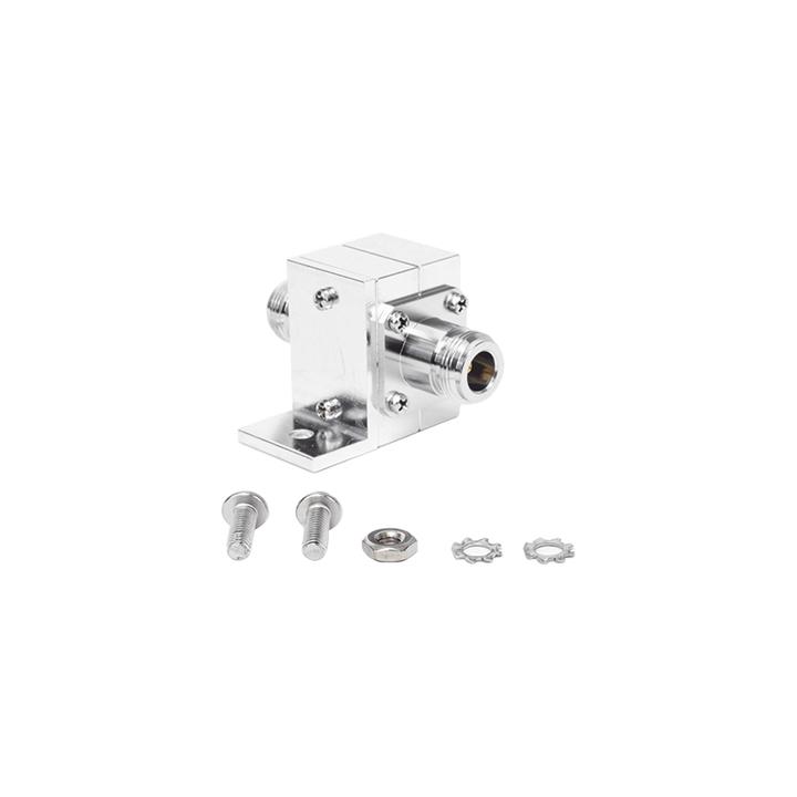 Protector Coaxial RF / 125-1000 MHz / 50 Ω / Conectores N Hembra / Ceja Lateral / 50 kA
