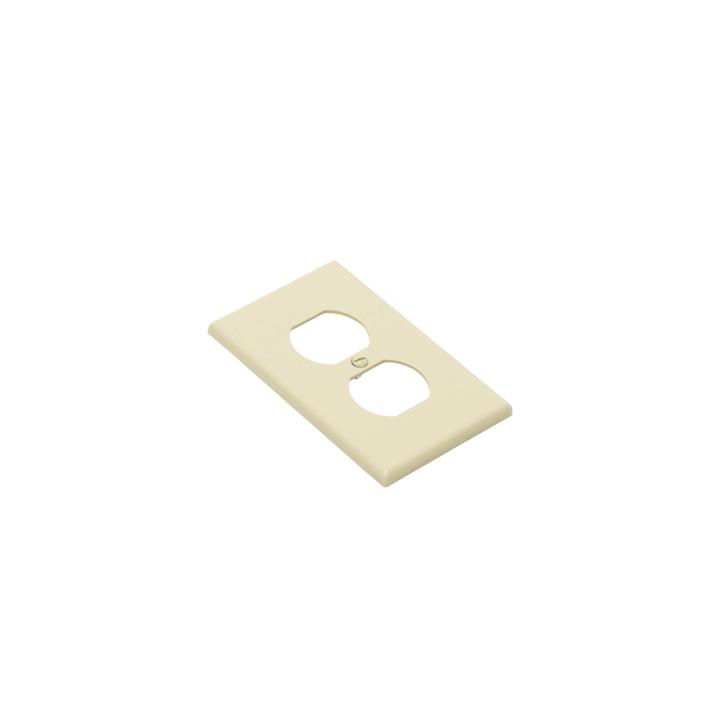 Placa de Pared para Contacto Duplex Color Marfil.