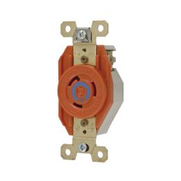 Receptáculo Sencillo de Media Vuelta / 20 A 250 V CA / 2 Polos 3 Hilos / Nema L6-20R