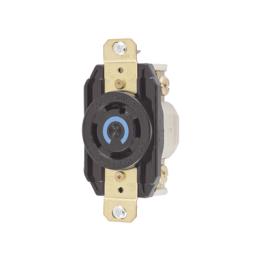 Receptáculo con Bloqueo de Media Vuelta Industrial 30 A 250 V CA / 3 Polos 4 Hilos / Nema L15-30R.