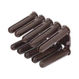 Taquete cafe 5/16" para tornillo 10mm x 1 3/4" (100pzs) (1104-04100)