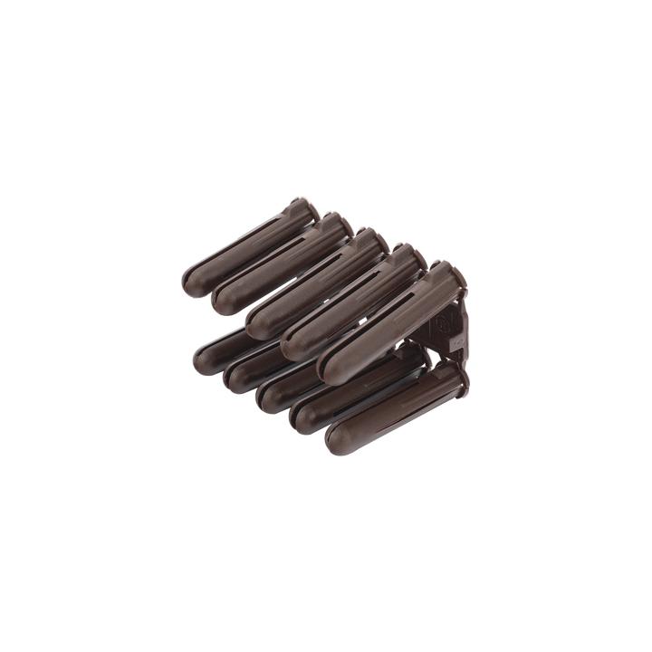 Taquete cafe 5/16" para tornillo 10mm x 1 3/4" (100pzs) (1104-04100)