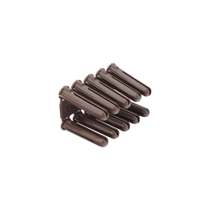 Taquete cafe 5/16" para tornillo 10mm x 1 3/4" (100pzs) (1104-04100)