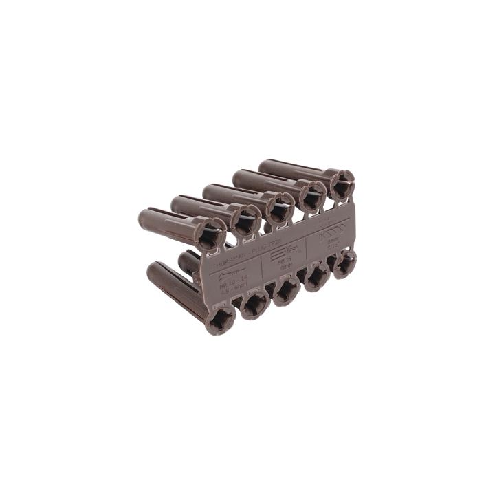 Taquete cafe 5/16" para tornillo 10mm x 1 3/4" (100pzs) (1104-04100)