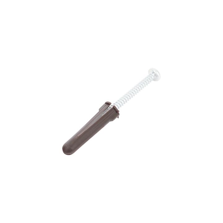Taquete cafe 5/16" para tornillo 10mm x 1 3/4" (100pzs) (1104-04100)