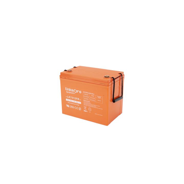 Batería 12 V / 75 Ah / UL / Tecnología AGM-VRLA / Vida útil promedio de 5 años / Retardo a la flama / Para uso en