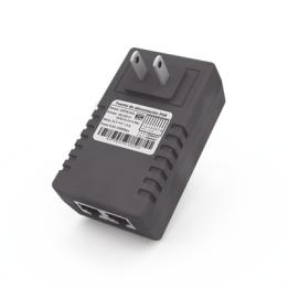 Adaptador de pared / Inyector PoE / 48 Vcc / 0.5 A / Controlado por chip IC / Protección contra OV, OC, SC, UV/