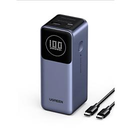 Power Bank de 12000mAh | 2 Salidas 100W Max. | USB-A + 1 USB-C | PD 3.0 | QC3.0 | FCP | SCP | Pantalla Inteligente |