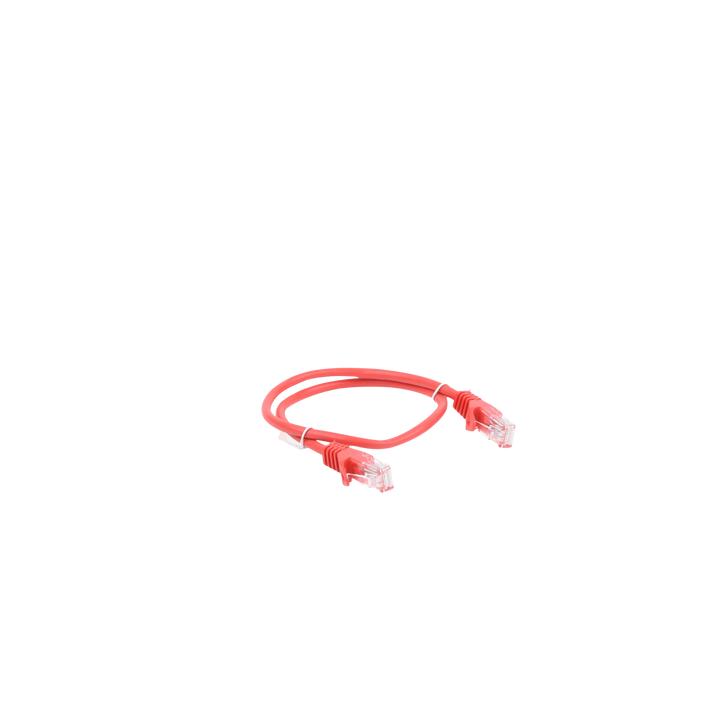 Cable de Parcheo UTP Cat5e - 0.5 Metros (1.64 Pies) - Rojo