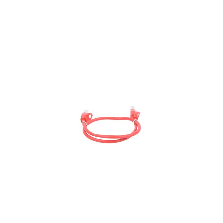 Cable de Parcheo UTP Cat5e - 0.5 Metros (1.64 Pies) - Rojo
