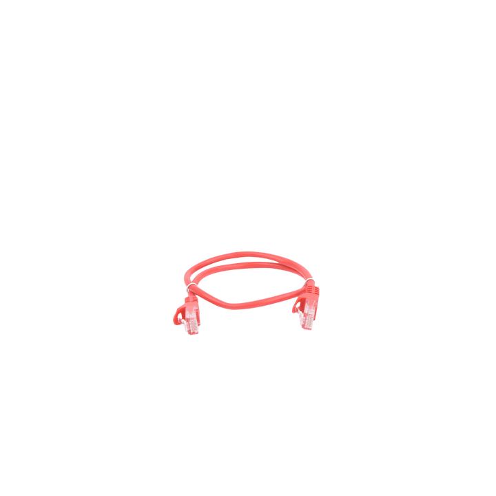 Cable de Parcheo UTP Cat5e - 0.5 Metros (1.64 Pies) - Rojo