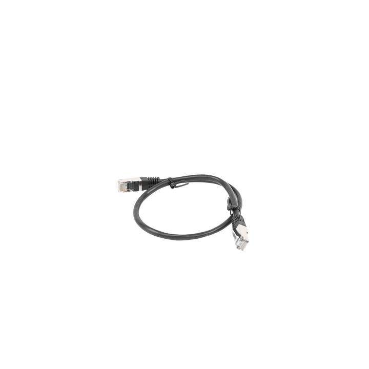Cable de Parcheo FTP Cat5e - 0.5 Metros (1.64 Pies) - Negro