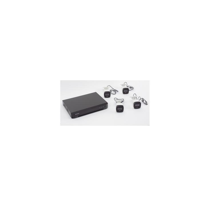 [Dual Light] Kit TurboHD 3K (5 Megapixel) / DVR 4 Canales / 4 Cámaras Bala para Exterior y Metal / Micrófono