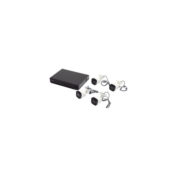 [Dual Light] Kit TurboHD 3K (5 Megapixel) / DVR 4 Canales / 4 Cámaras Bala para Exterior y Metal / Micrófono