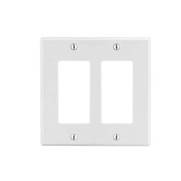 Tapa para Caja Multigang / Contacto Doble / Color Blanco.