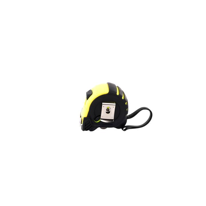 Flexometro anti impacto de 5 metros, cinta ancha con boton de freno.