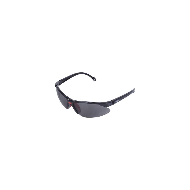 Lentes de seguridad modelo "Orión" negro, armazón de plástico.