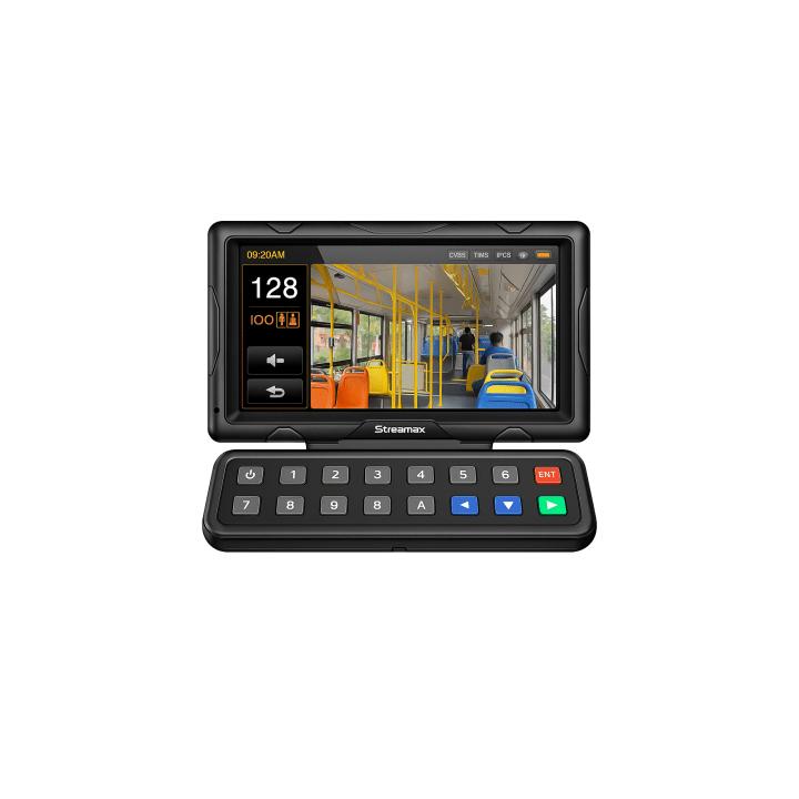 Panel de control dáctilar multifuncional con monitor de 7" para MDVR móvil Streamax
