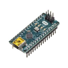 Microcontrolador Arduino Nano / ATmega328 16 MHz / 20 Digital I/O + 8 Analógico / Mini-USB / Compatible IDE Arduino /