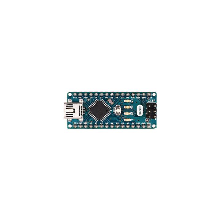 Microcontrolador Arduino Nano / ATmega328 16 MHz / 20 Digital I/O + 8 Analógico / Mini-USB / Compatible IDE Arduino /