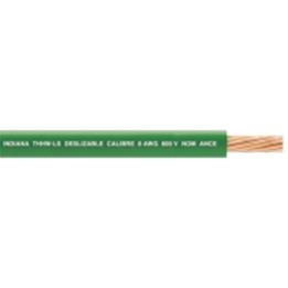 Cable Eléctrico de Cobre Recubierto THW-LS Calibre 14 AWG 19 Hilos Color Verde (100 Metros (328.08 Pies))