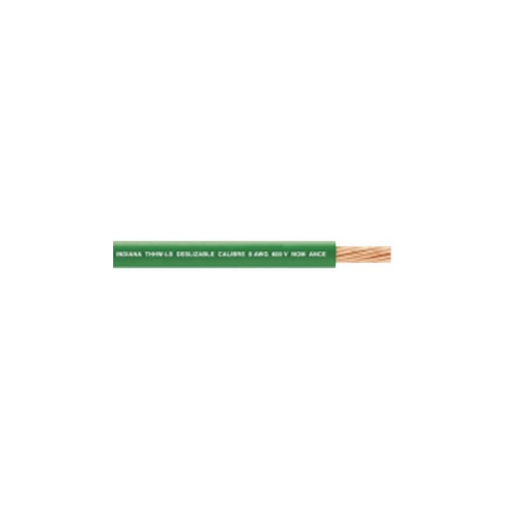 Cable Eléctrico de Cobre Recubierto THW-LS Calibre 14 AWG 19 Hilos Color Verde (100 Metros (328.08 Pies))