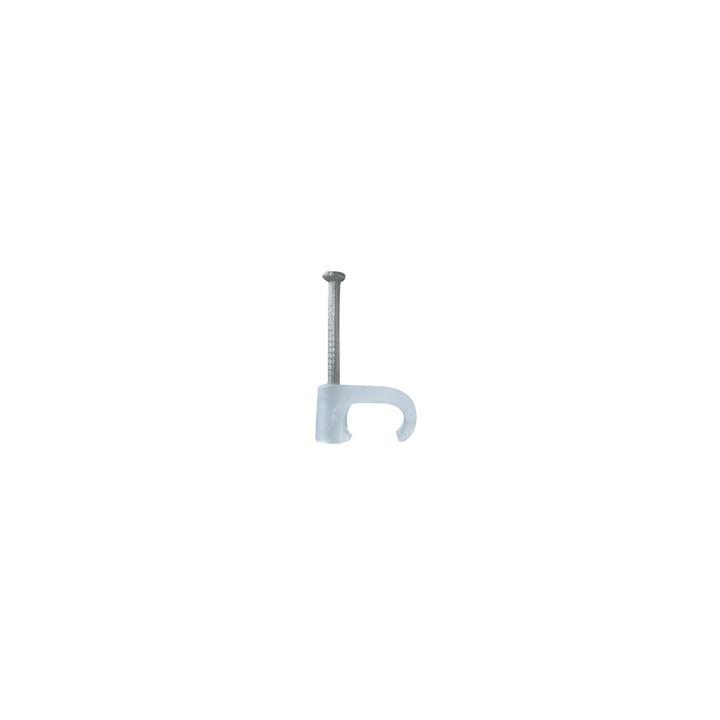 Grapa para cable plano de 5mm color transparente (100pzs) (3209-00100)