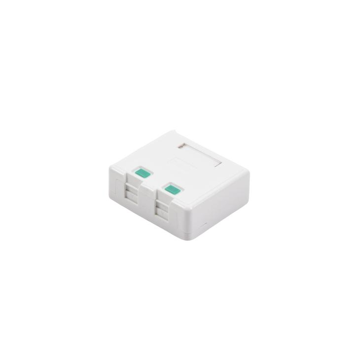 Caja de Pared con 2 Puertos Keystone, No Incluye Jacks